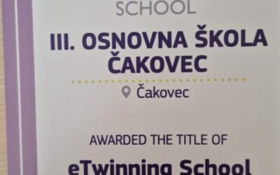 III. osnovna škola Čakovec je e-Twinningova škola