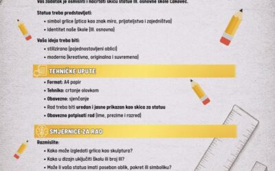 LIKOVNI NATJEČAJ – Postanite dizajneri statue naše škole!