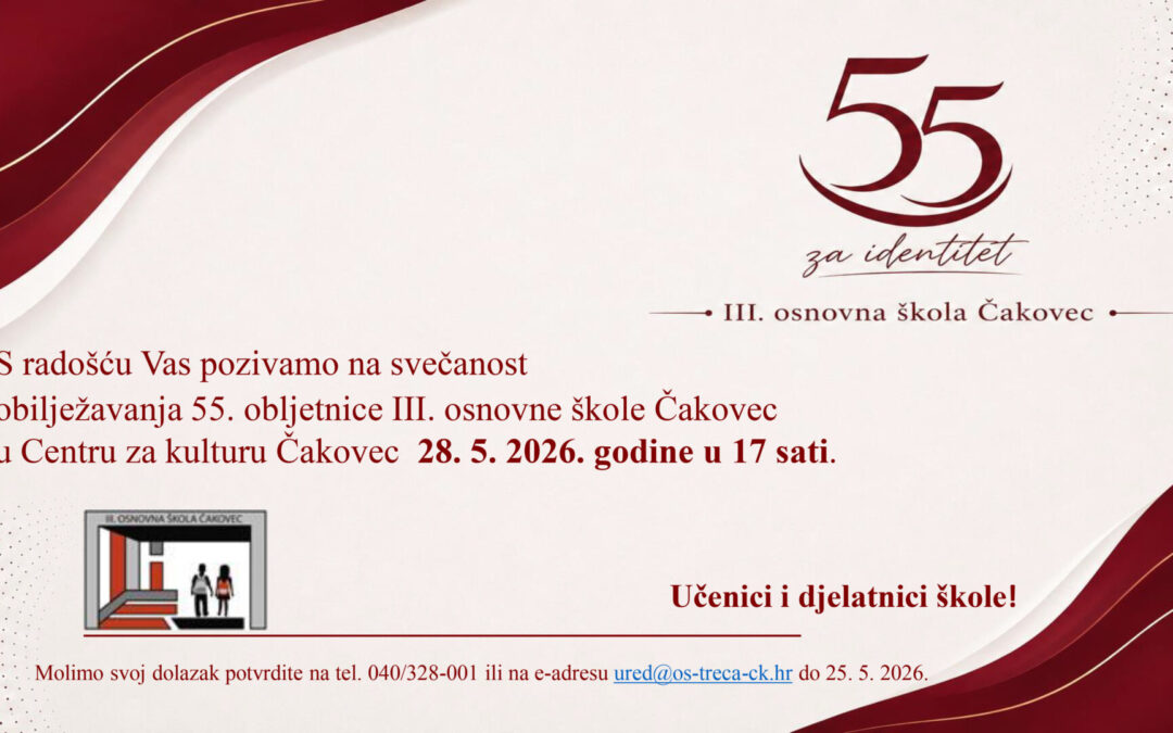 55 za identitet – III. osnovna škola Čakovec