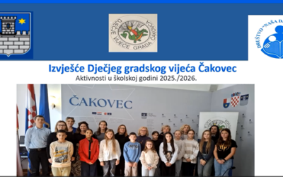 Izvješće 2025./2026. – Dječje gradsko vijeće Grada Čakovca